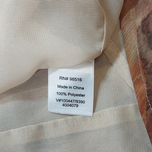 COLDWATER Creek Cotton Sheer Blouse, 2X (20W- 22W) - Picture 9 of 11